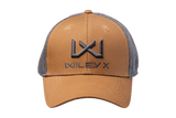 Gorra Trucker Wiley X J922 - Talla única, Frente Y Visera Color Arena, Malla Gris, Logo Wiley X