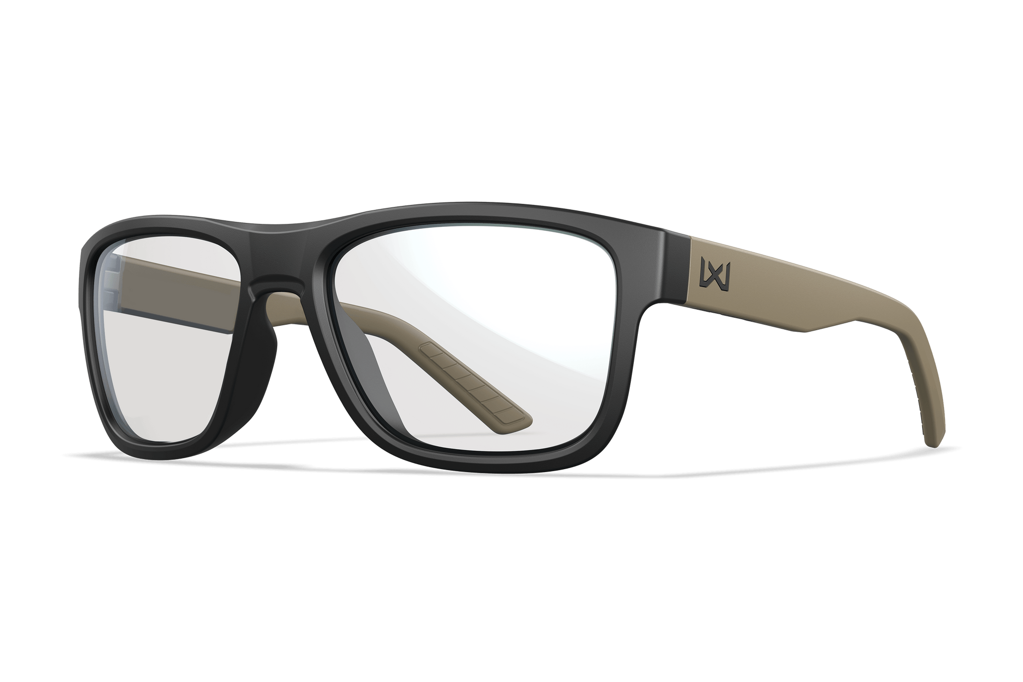goggles for you glasses WX Ovation Matte Black Front Tan Temples Frame