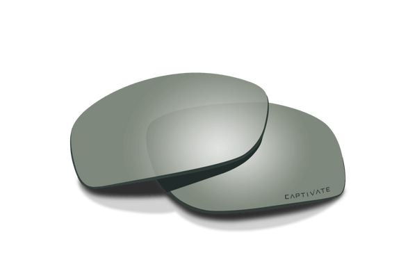 Official Wiley X WX Breach CAPTIVATE™ Polarized Platinum Flash Lenses