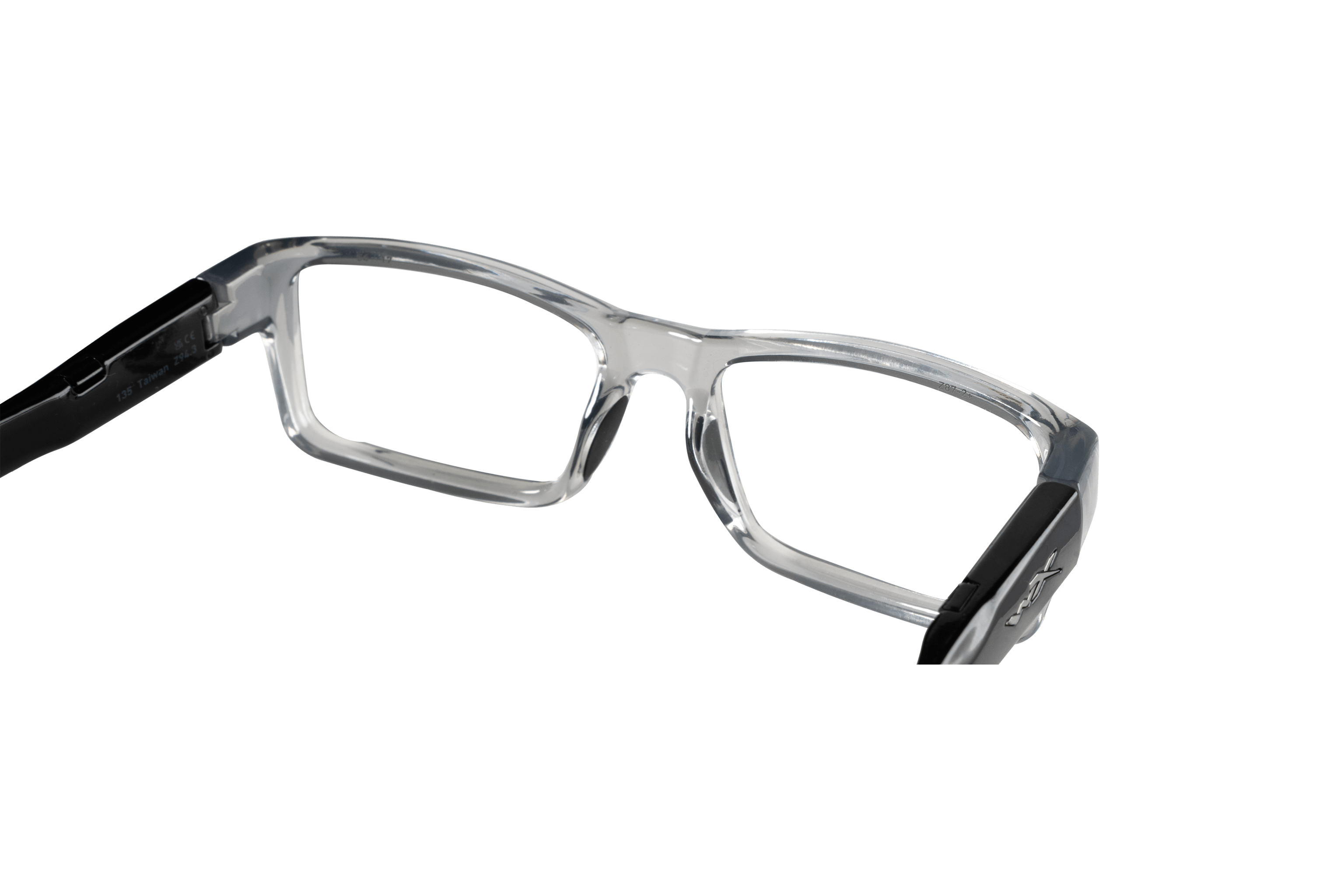 WX Spectre Eyeglasses | Gloss Crystal Grey / Black