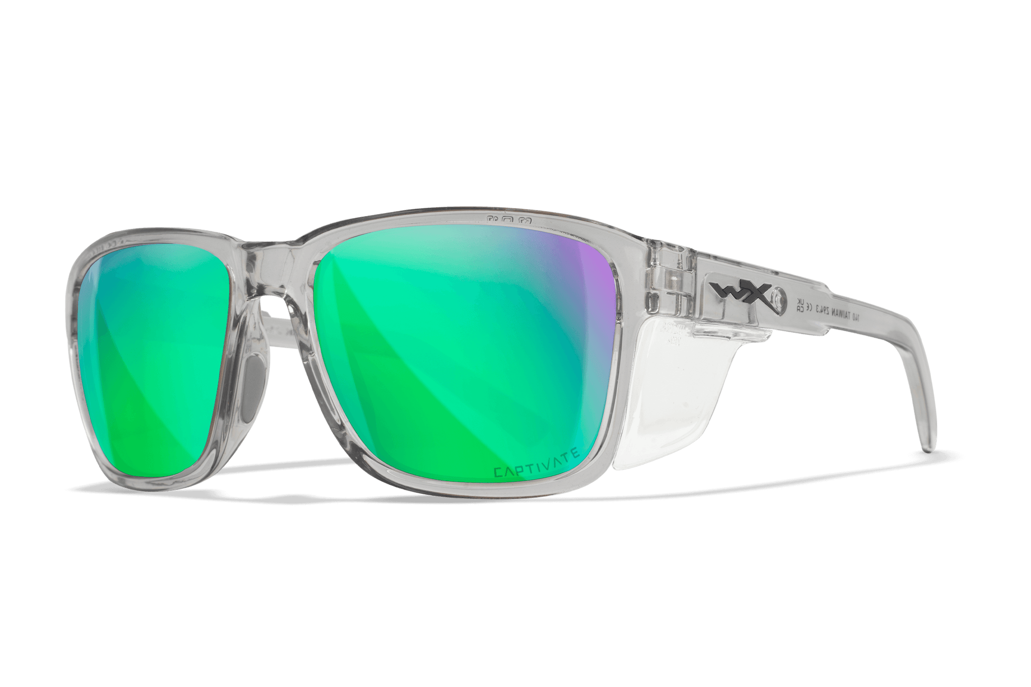 WX Trek Sunglasses - CAPTIVATE™ Polarized Green Mirror Lenses WX Trek Sunglasses - CAPTIVATE™ Polarized Green Mirror Lenses