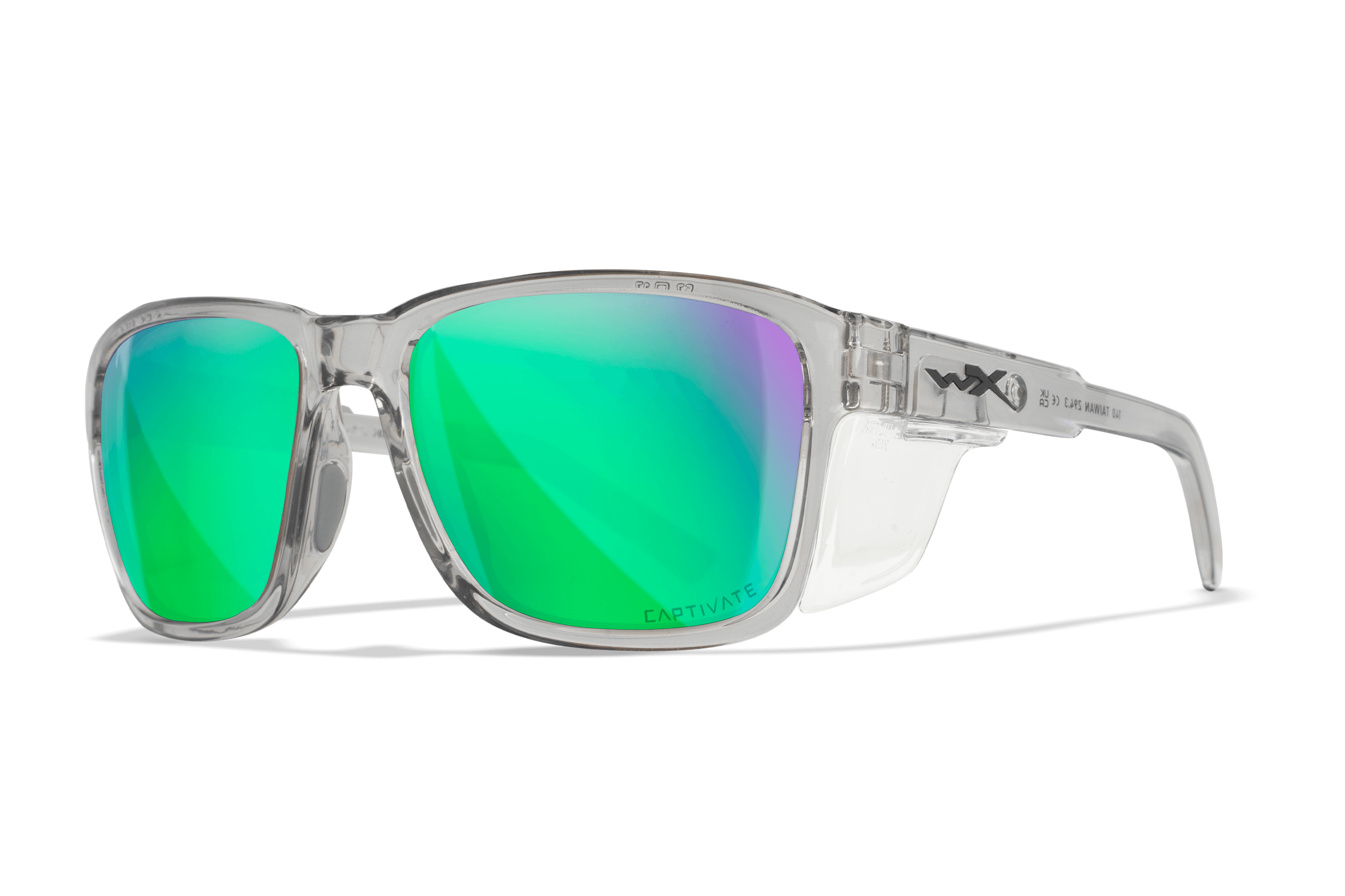 WX Trek Sunglasses - CAPTIVATE™ Polarized Green Mirror Lenses