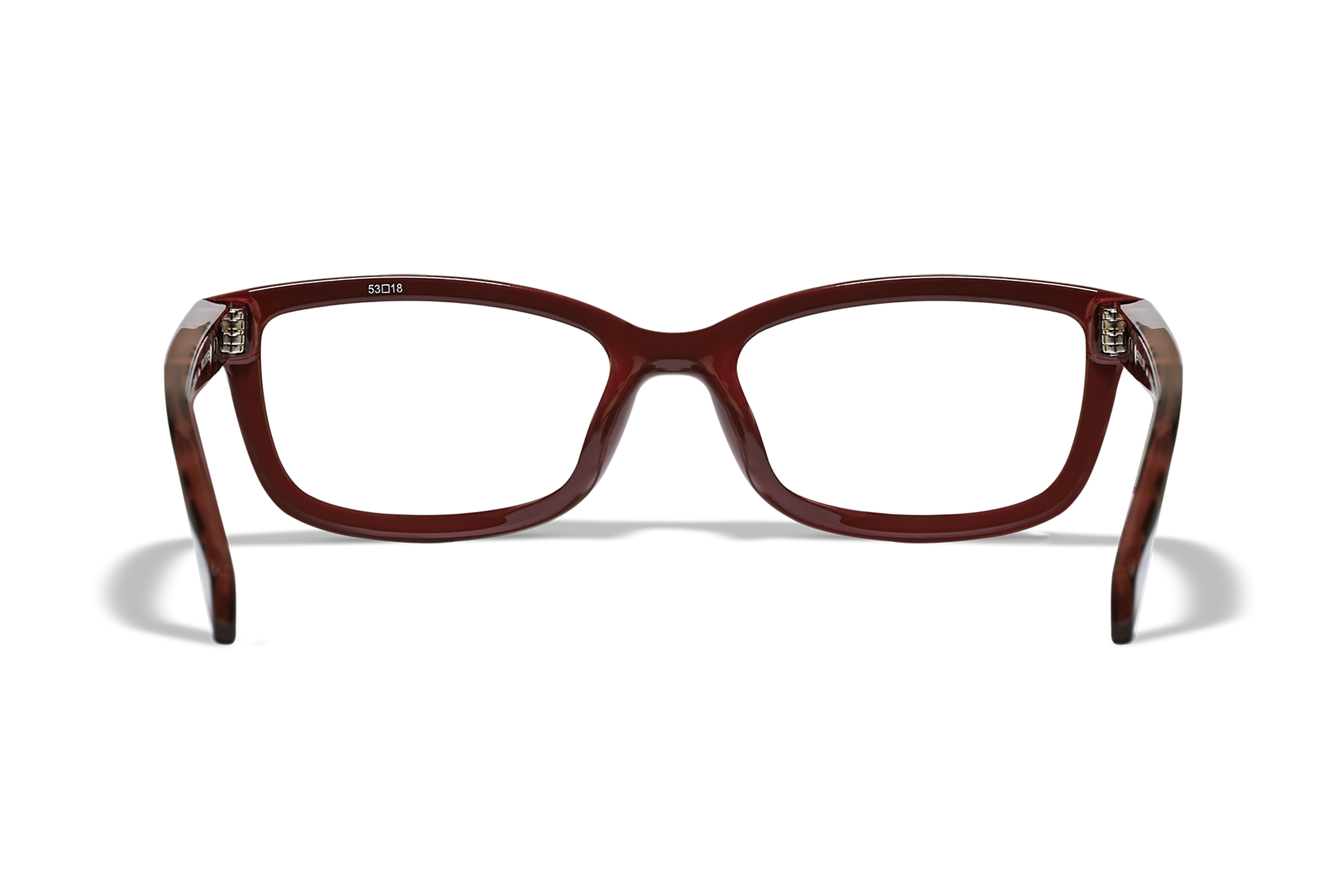 WX Virtue Eyeglasses - Gloss Ruby Red Demi Frame | Wiley X
