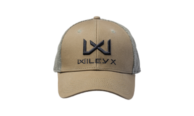 WX Trucker Cap in Olive with Black Wiley X Logo - Front View