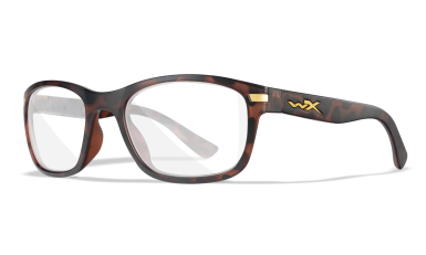 WX Helix Eyeglasses Matte Havana Brown Frames Front