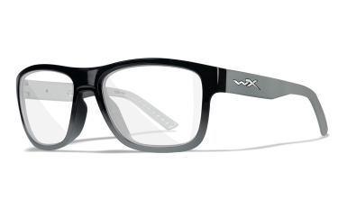WX Ovation Eyeglasses Gloss Crystal Black Frames Front