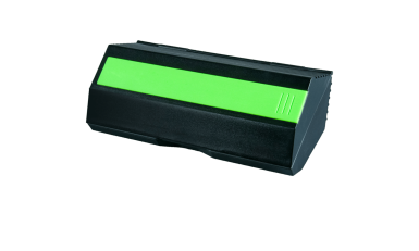 YF2020 Youth Force Black Case with Lime Green Ruler, Front