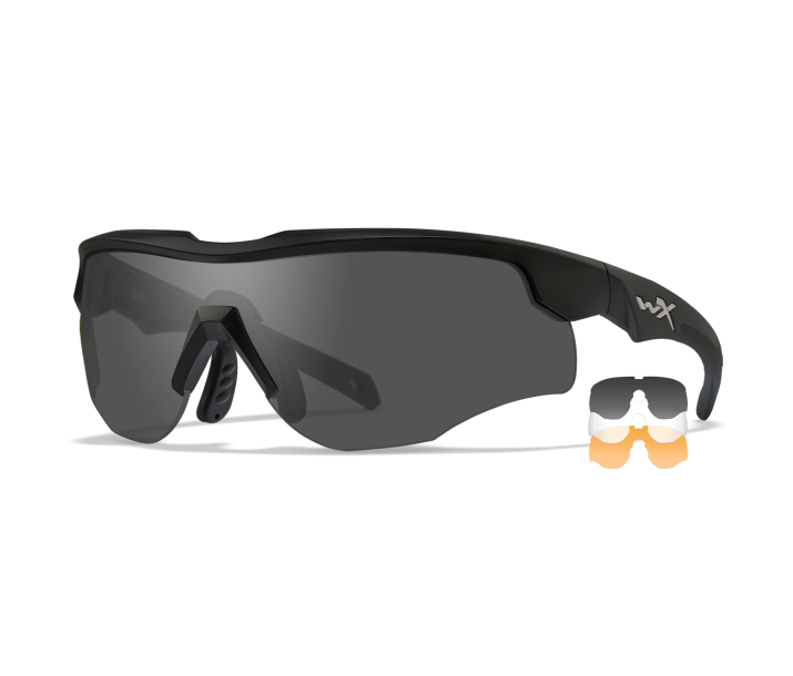 New Wiley X 2851 Rogue Smoke Grey/Clear Lens Tactical Glasses 