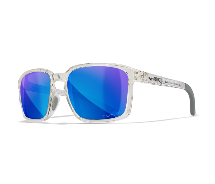 Rectangle Sunglasses Clear Sunglasses Blue Mirror Lens NOS - Etsy UK